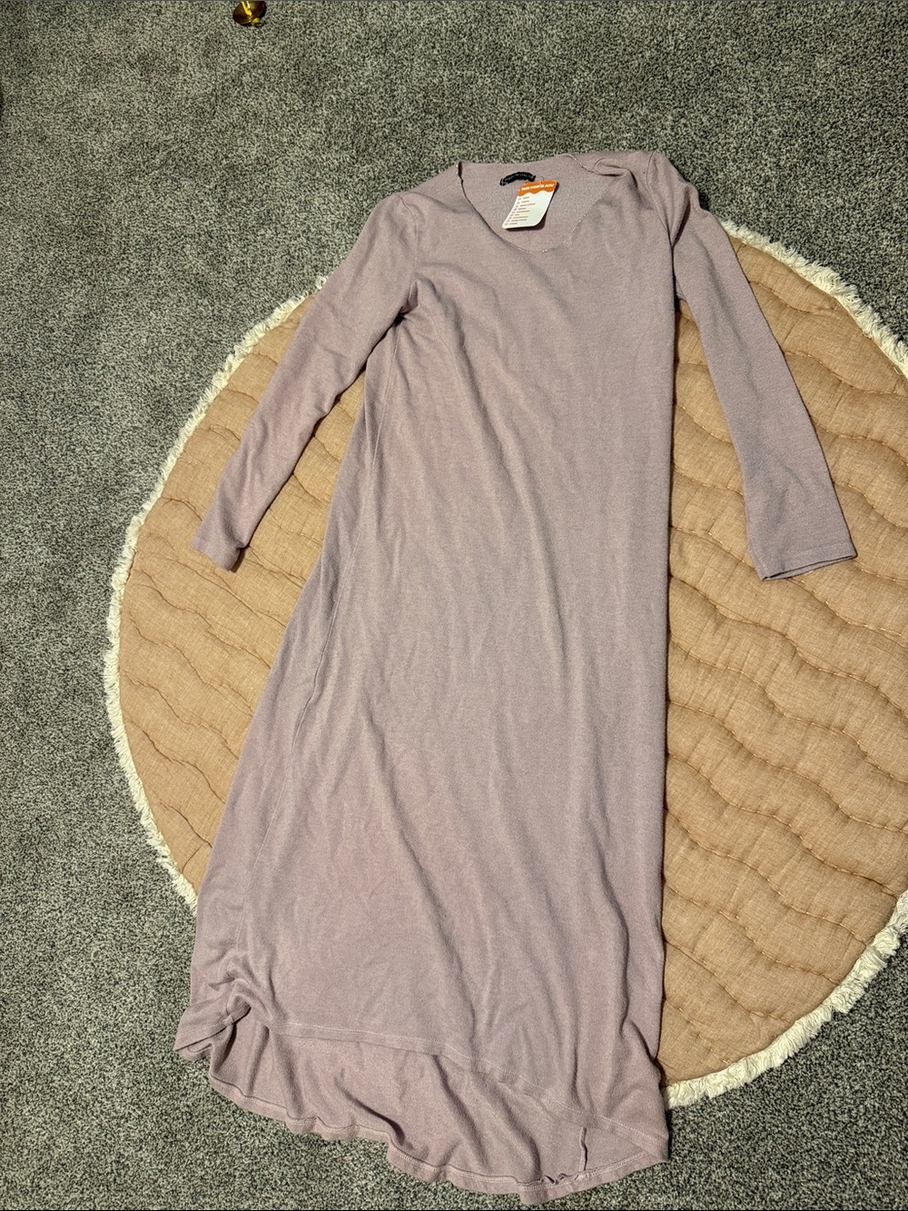 Mauve Long Sleeve Maxi Dress